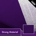 thumbnail image 5 of G128 2 Pack: Solid Purple Color Flag | 4x6 Ft | LiteWeave Pro Series Printed 150D Polyester | Indoor/Outdoor, Vibrant Colors, Brass Grommets, 5 of 7