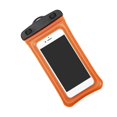 thumbnail image 4 of Waterproof Mobile Phone Bag Swimming Pouch Smartphone Sealed Pack Swimming Pool Beach Diving Storage Cover, Orange, 4 of 4