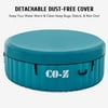 CO-Z 2-4 Person Inflatable Hot Tub 6ft Indoor Outdoor Spa with 120 Jets Cover Pump Green