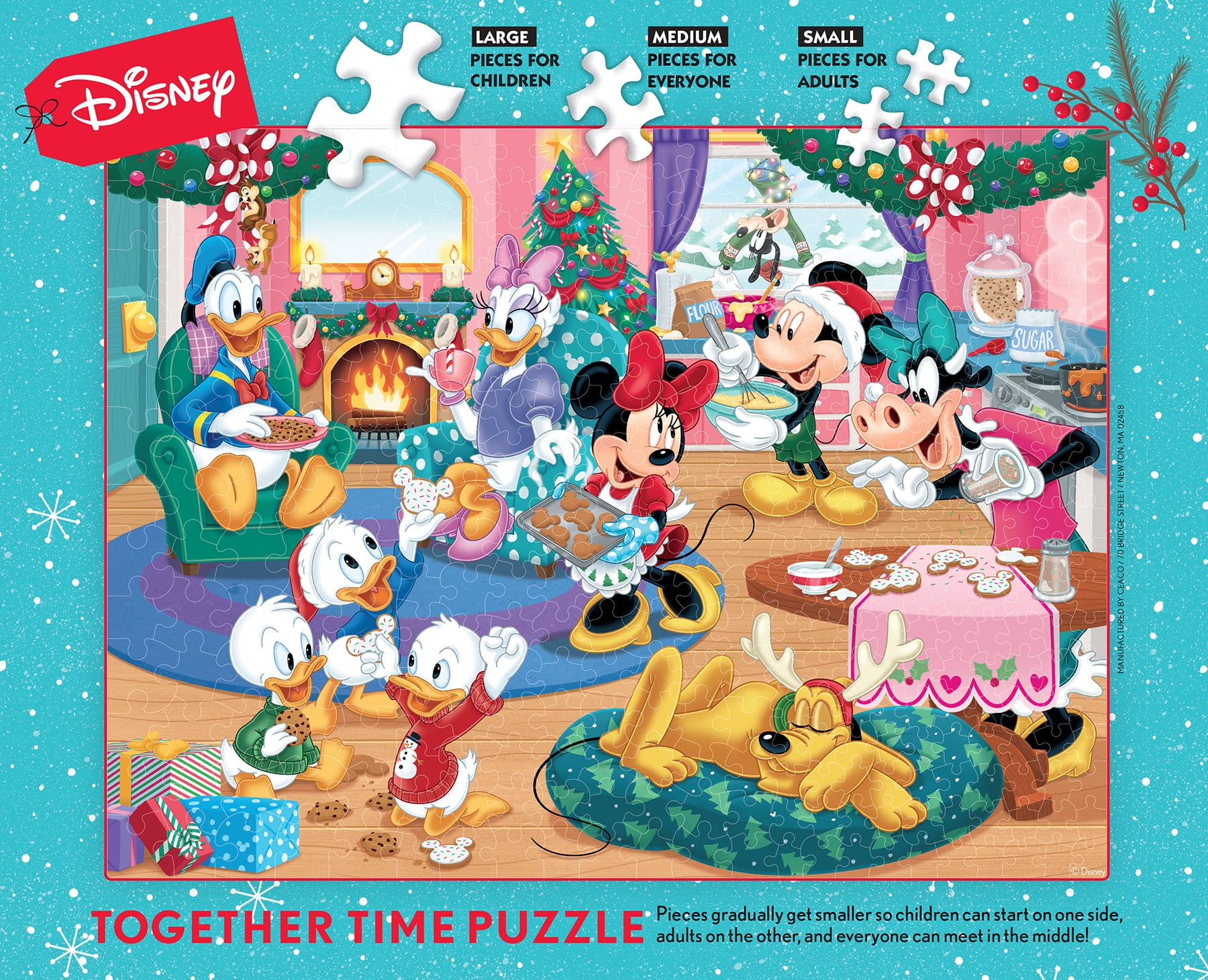 Ceaco - Christmas - Disney - Minnie's Cookie Kitchen - 400 Piece Together Time Interlocking Jigsaw Puzzle