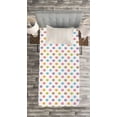 thumbnail image 3 of Ambesonne Cat Quilted Bedspread Set 2 Pcs, Colorful Faces, Twin Size, Multicolor, 3 of 3