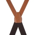 thumbnail image 3 of Suspender Store Plain Leather Suspenders - 1-Inch Wide Straps - Clip - 3 Colors & 3 Sizes, 3 of 4