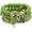 3, variant on Green Lucky Clover Leaf Shamrock St.Patrick's Day Stackable Multilayer Beaded Irish Holiday Stretch Adjustable Bohemian Handmade Bracelets Jewelry for Women Men