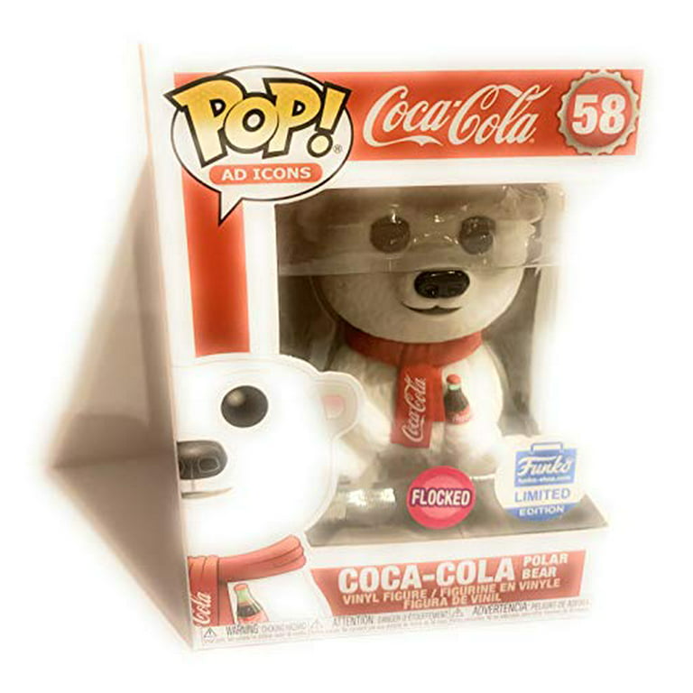 Funko POP! Ad Coca-Cola Polar Bear [Flocked] Limited Exclusive Bundled with PET Compatible .50mm Rigged Protector - Walmart.com