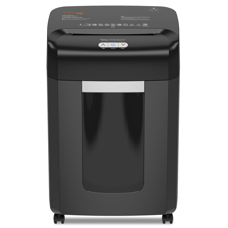Bonsaii Paper Shredder 18-Sheet Cross Cut Office Shredder 60 Mins