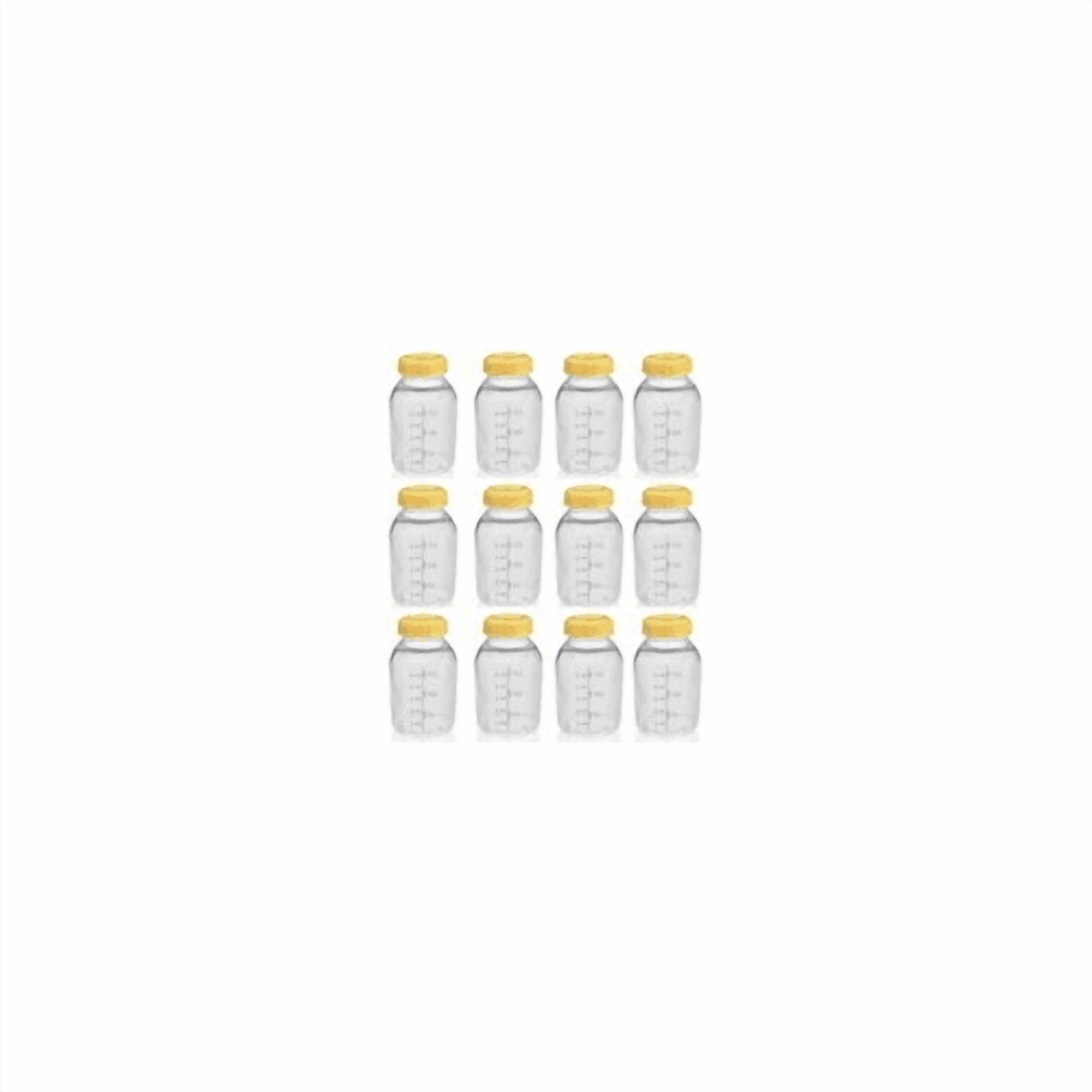 Medela Breastmilk Collection Storage Feeding Bottle Set W/lid 5oz /150ml X12 by Medela - Bulk
