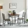 thumbnail image 2 of Kitchen Dining Room Table, Iron Wood Square Table For Kitchen Dining Room Furniture, 2 of 9