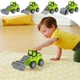 thumbnail image 1 of Coche de juguete con retroceso | Vehículo de ingeniería | Accionado por fricción | Plástico ABS | No se necesitan baterías | Verde | Duradero y seguro | Juguete de Física Educativa | Interactivo, 1 of 6