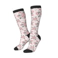 thumbnail image 2 of Daiia Sports Socks Rose Flowers Printed Novelty Crew Socks for Men Women Knee High Socks Cotton Socks Soft & Breathable Support Unisex Socks, 2 of 9
