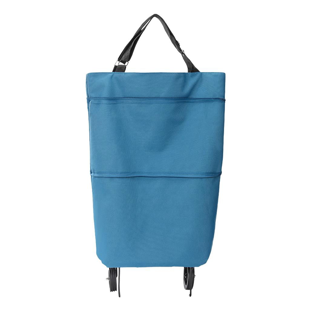 Folding Supermarket Shopping Bag Trolley Grocery Cart On Wheels Reusable Handbag 