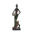 thumbnail image 2 of Zruodwans Vintage African Statue. Hand Sculpture African American Figurines, Exotic Tribal Lady African Art Piece for Home Decor, Figurines Home Decor, 2 of 7