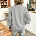 thumbnail image 3 of Womens Ruffle V Neck Long Sleeve Loose Fit Pullover Sweatshirt, Long Sleeve Drop Shoulder Relaxed Fit Soft Casual Pullover Sweatshirt, 3 of 5