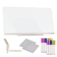 thumbnail image 2 of Magicboard Clear Drawing Board With A Cloth Light Drawing Board With Adjustable Holder And 12 Colorful Pens For Room Store Festival Present (1ml), 2 of 7