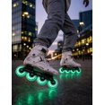 thumbnail image 2 of Kit De 4 Llantas Led Verde De 80mm Para Patines, 2 of 4