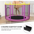 thumbnail image 5 of ABPETE chair leg floor protectors,25Pcs Plastic Chair Foot U Shaped Floor Glides Tubing Caps Cover Chair Feet Pads Furniture Foot Rectangle Non-Slip Chairs Leg Tip Protectors(22MM), 5 of 15