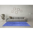 thumbnail image 3 of Ahgly Company Indoor Square Oriental Blue Industrial Area Rugs, 3' Square, 3 of 4