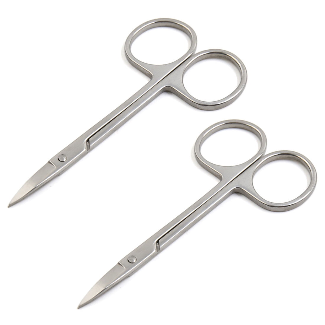 2 Pcs Stainless Brow Shaping Scissors Eyebrow Eyelash Extensions