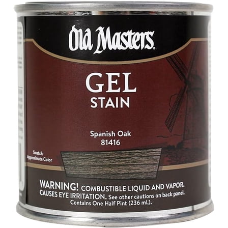 Old Masters Semi-Transparent Spanish Oak Oil-Based Gel Stain 0.5 pt.