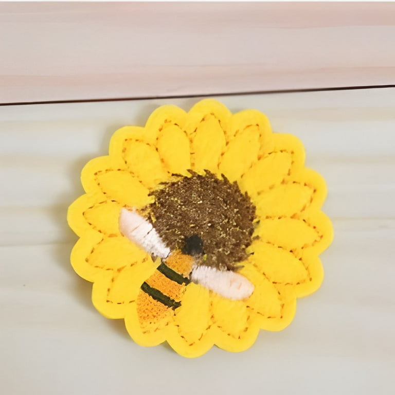 2 Pcs Sunflower Badge Reels Retractable Nurse Badge Holder Cute