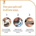 thumbnail image 2 of Jinsinto Reinvented Pet Nail Clippers for Your Pal - Ultra Bright LED Light for Bloodline | Razor Sharp and Durable Blade, 2 of 4