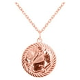 thumbnail image 3 of Reversible Sagittarius Zodiac Sign Charm Coin Pendant Necklace in Solid Gold (18 Inches), 3 of 3