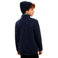 thumbnail image 2 of Haitryli Kids Boys Warm Fleece Sweatshirt Jacket Holidays Play Wear Family Gatherings Pullover Top With Pockets Navy Blue 150, 2 of 7