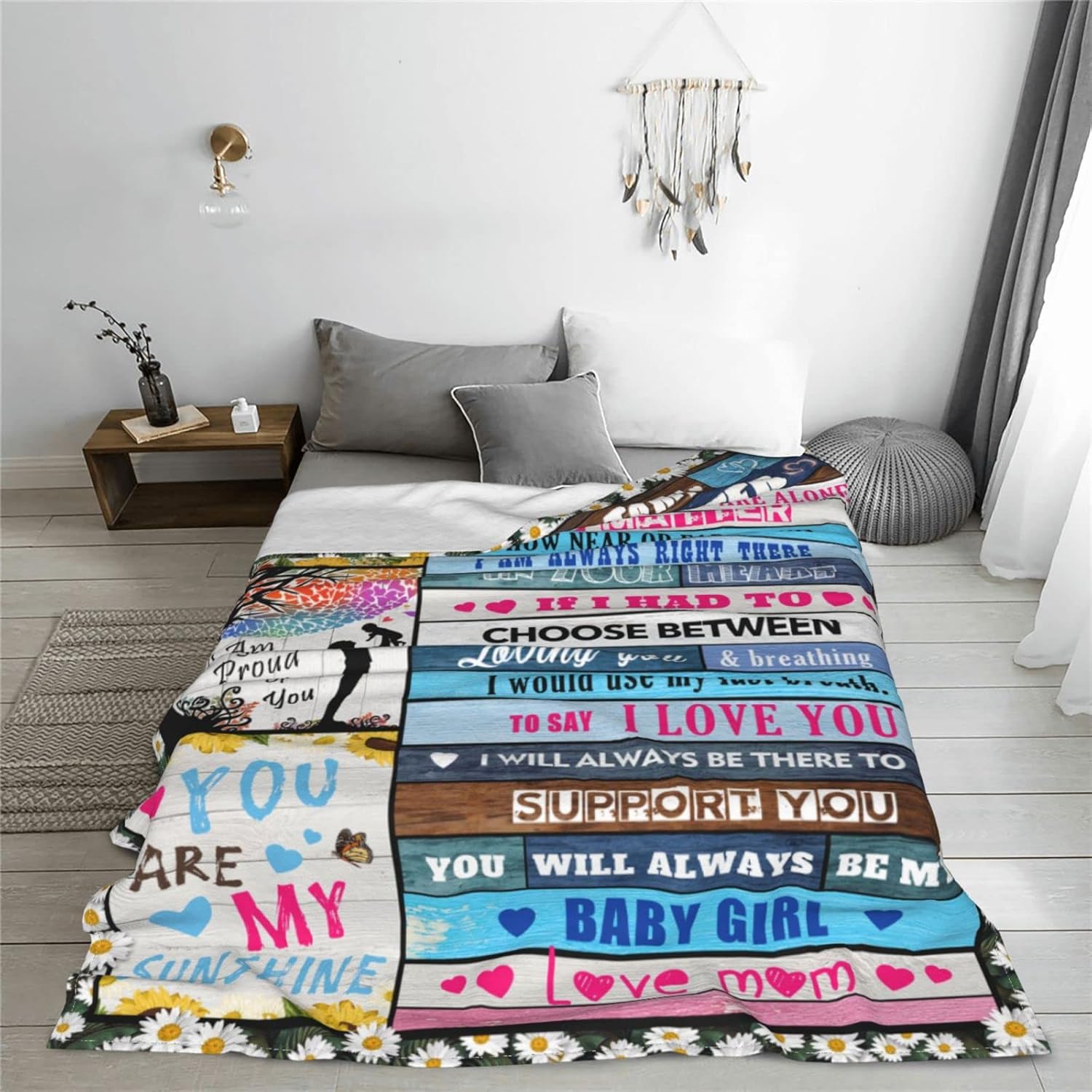 Christian Birthday Gifts for Women Friends Blanket,Unique Inspirational Religious Catholic Spiritual & Baptism Comformation Gifts for Girl Godmother Mom Sister