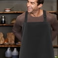 thumbnail image 4 of BRIGHTFUFU Delantal Negro Impermeable Con Ajuste En Y Bolsillos Para Cocina, 4 of 8