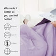 thumbnail image 3 of Seward Park Reversible Comforter Lightweight Microfiber Fill Cooling Summer Full/Queen Size Plum/Purple, 3 of 6