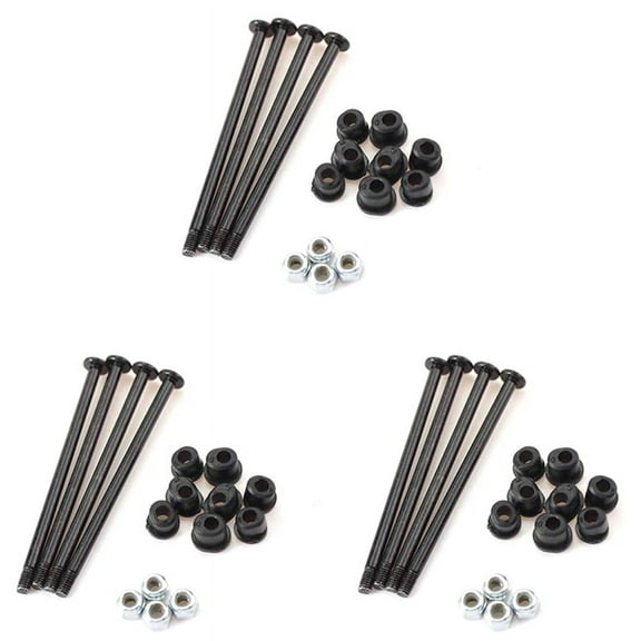 12X Front and Rear Swing Arm Screw Pin with Shaft Sleeve for 144002 144010 124016 124017 RC Car Parts Accessories