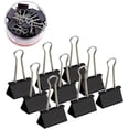 thumbnail image 1 of Medium Black Paper Binder Clips Staples, 24 Pack 1 1/4 Inch Metal Bulldog Clip Photo Bag Sealer File Clip Document Holder For Home Office Kitchen (32m, 1 of 5