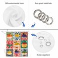 thumbnail image 5 of Fruit Patchwork Bathroom Shower Curtains with 12 Hooks Polyester Waterproof Shower Curtain for Stalls and Bathtubs Modern County Funny Fruits Striped Decorative Bathroom Privacy Curtain 36x78 Inches, 5 of 9