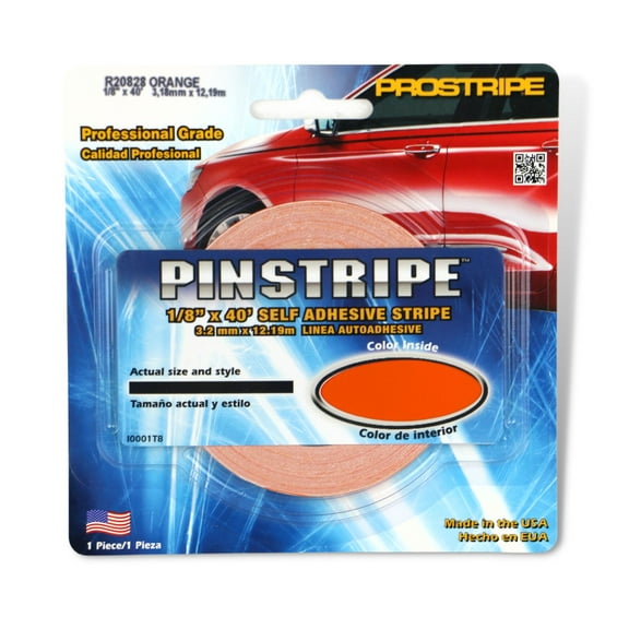 Sharpline Prostripe Pinstriping Tape [Single Stripe]: 1/8 in. x 40 ft. (Orange)