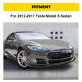 thumbnail image 4 of [3PCS] Glossy Black JC Style Front Bumper Lip For 12-16 17 for Tesla Model S Sedan, 4 of 4