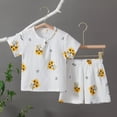 thumbnail image 2 of NOLDARES Toddler Baby Boy Clothes for Boys Cute Summer Short Sleeve T-Shirt Tops Shorts Clothes Sets Baby Boy Outfits(Yellow,6-12 Months), 2 of 4