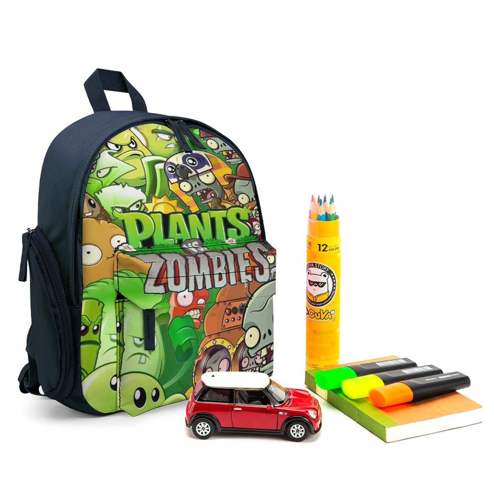Plants Vs. Zombies Backpack – Printed School Bag For Kids & Teens – Lightweight Polyester Rucksack - View #8