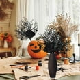 thumbnail image 5 of 12" Faux Halloween Floral Picks Tabel Centerpieces Decoration, Artificial Gothic Leaves Flowers Stems Picks Bouquet Decor, 5 of 7