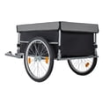 thumbnail image 6 of Foldable Bicycle Cargo Trailer, 20" Wheels, Removable Cover, Folding Frame Quick Release, 120LBS Load for Luggage/Tools/Groceries, 6 of 9