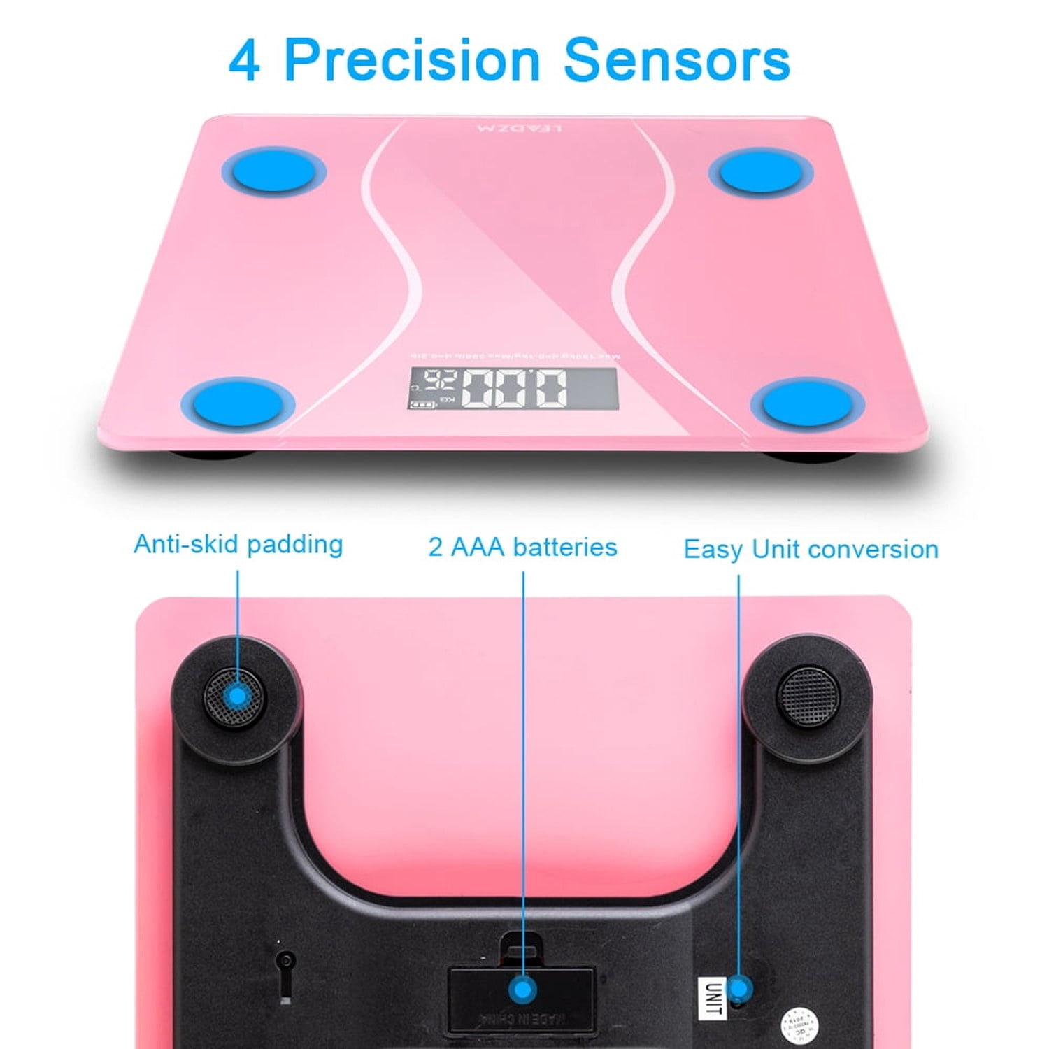 180Kg Slim Waist Pattern Personal Scale, Pink