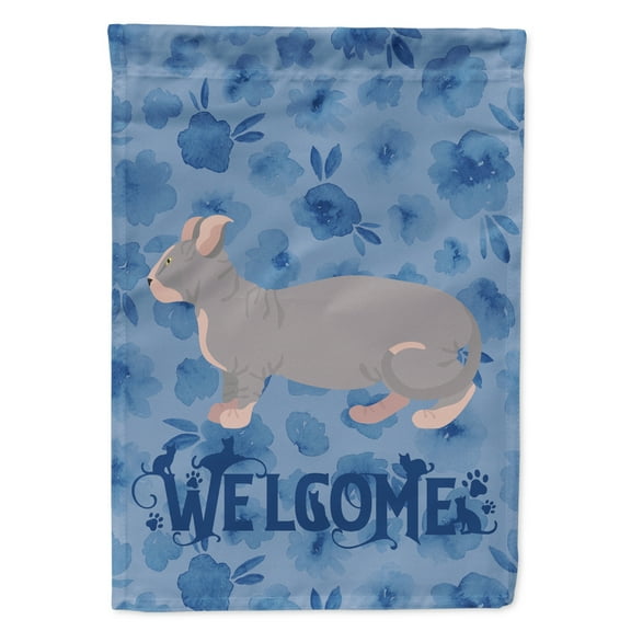 Carolines Treasures CK4876GF Dwelf 1 Cat Welcome Flag Garden Size Small multicolor