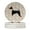 Multicolor, variant on Basenji Merry Christmas Large Sandstone Coasters Pack of 4 4 in x 4 in