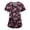 10#Pink, variant on Scrubs for Women V-Neck Top with Pockets, Moisture Wicking Holiday Scrub Tops, Stretch Plus Size Nurse Uniform Shirt