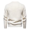 thumbnail image 4 of Men's Mock Neck Sweater Long Sleeve Ribbed Knit Slim Fit Casual Pullover Top, 4 of 9