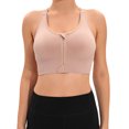 thumbnail image 4 of Tinglu Women Yoga Bras Sports Wireless Underwear Women's Zip Front Sportwear Push up Bra, 4 of 8