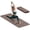Brown, variant on YOHAO Foldable Yoga Mat,75"L×32"W×1/3 Thick,Non-Slip,Easy Unfold and Storage,Folding Yoga Mats for Pilates and Travel(Brown)