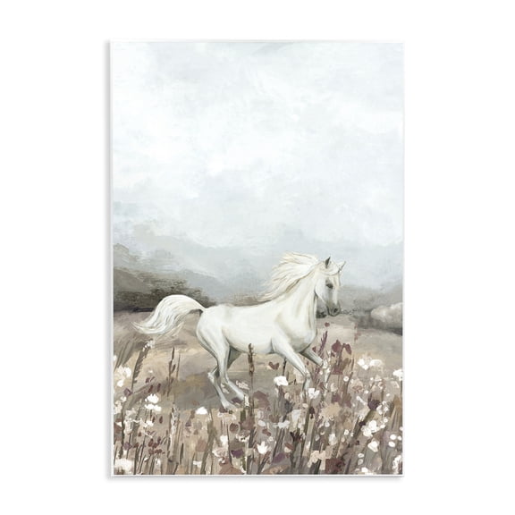 Stupell Industries Wildflower Grace Horse Wall Plaque Art design by Hannah Dawson, 15 x 10