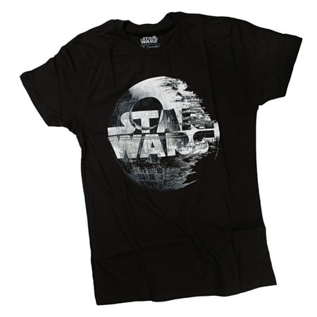 Star Wars Death Star Logo Mens Black T-Shirt | XL