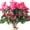 Rose Red, variant on Zukuco 6 Bundles Artificial Azalea Faux Outdoor Flowers Plants, Fake Silk Camellia UV Resistant for Outside Porch Patio Balcony Garden Yard Home (Red)