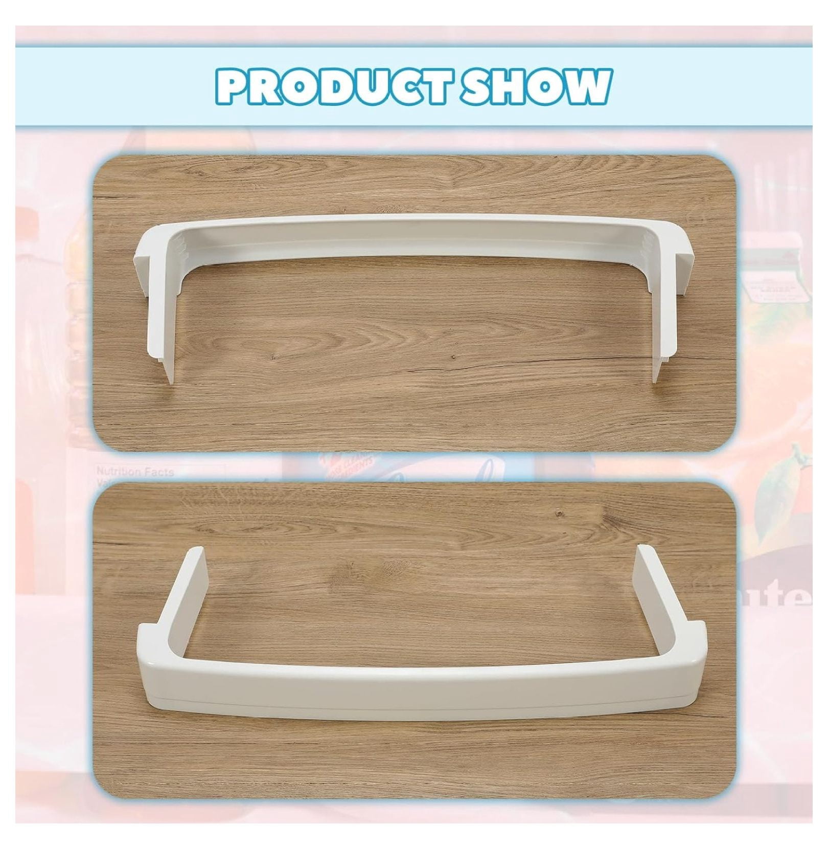 WR17X11889 Replacement Refrigerator Door Shelf Compatible with Refrigerator FreshFood Door Retaining Bar Shelf Replacement for 1169732 AH964507 EA964507 PS964507