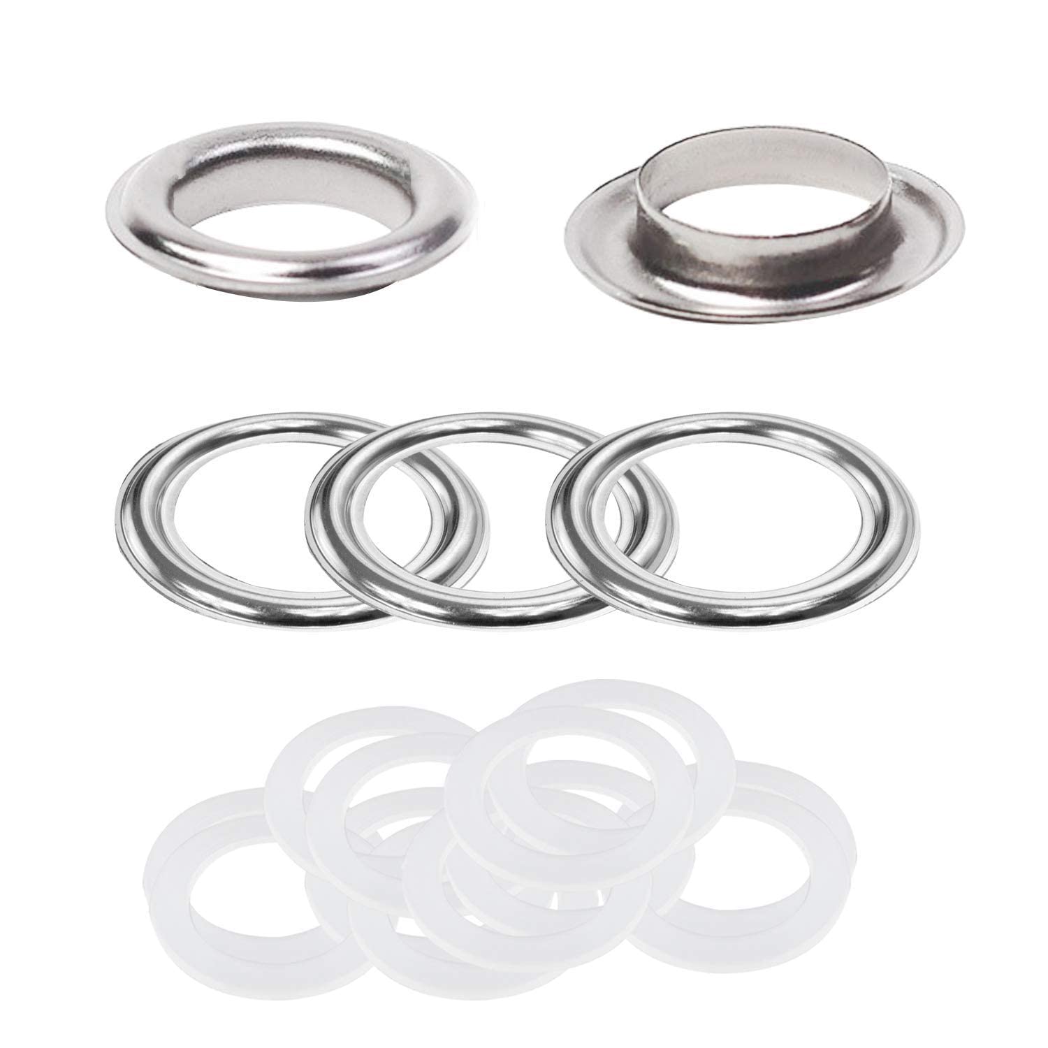 Trimming Shop 40mm Eyelets with Brass & Plastic Washers Rust Proof